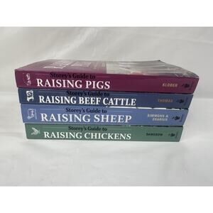 Storey's Guide To Raising Chickens Pigs Sheep Beef Cattle Farm Homestead Lot